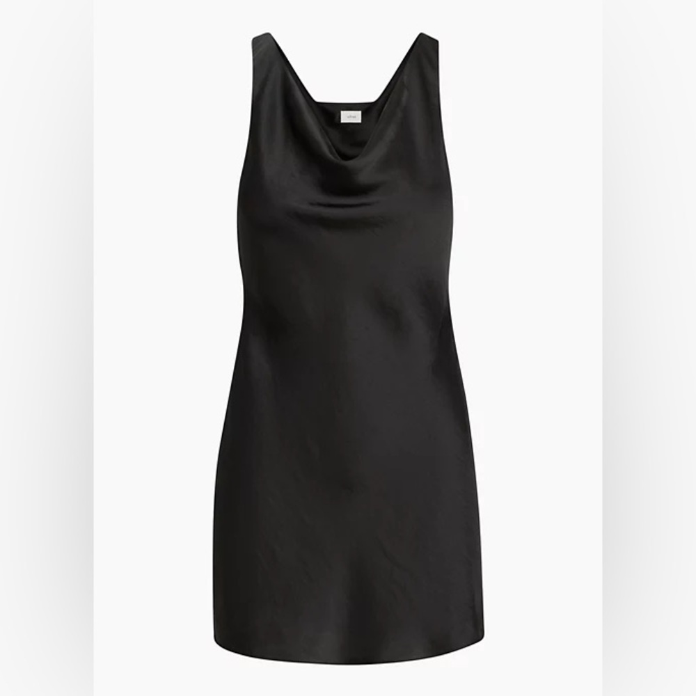 LBD Little Black Dress, Sleeveless Wilfred Satin Mini Dress Aritzia Size Small